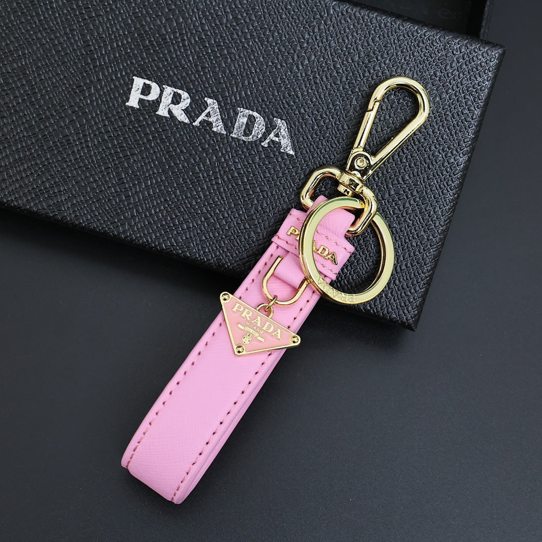 PRADA Leather Keychain