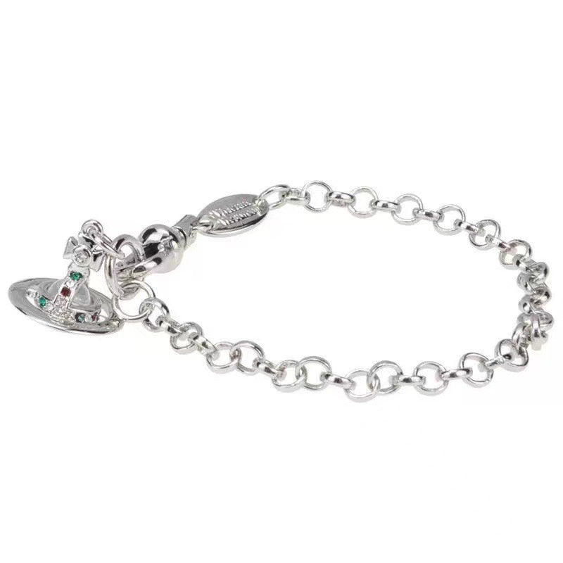 Rhinestone Planet Bracelet