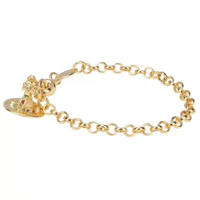 Rhinestone Planet Bracelet