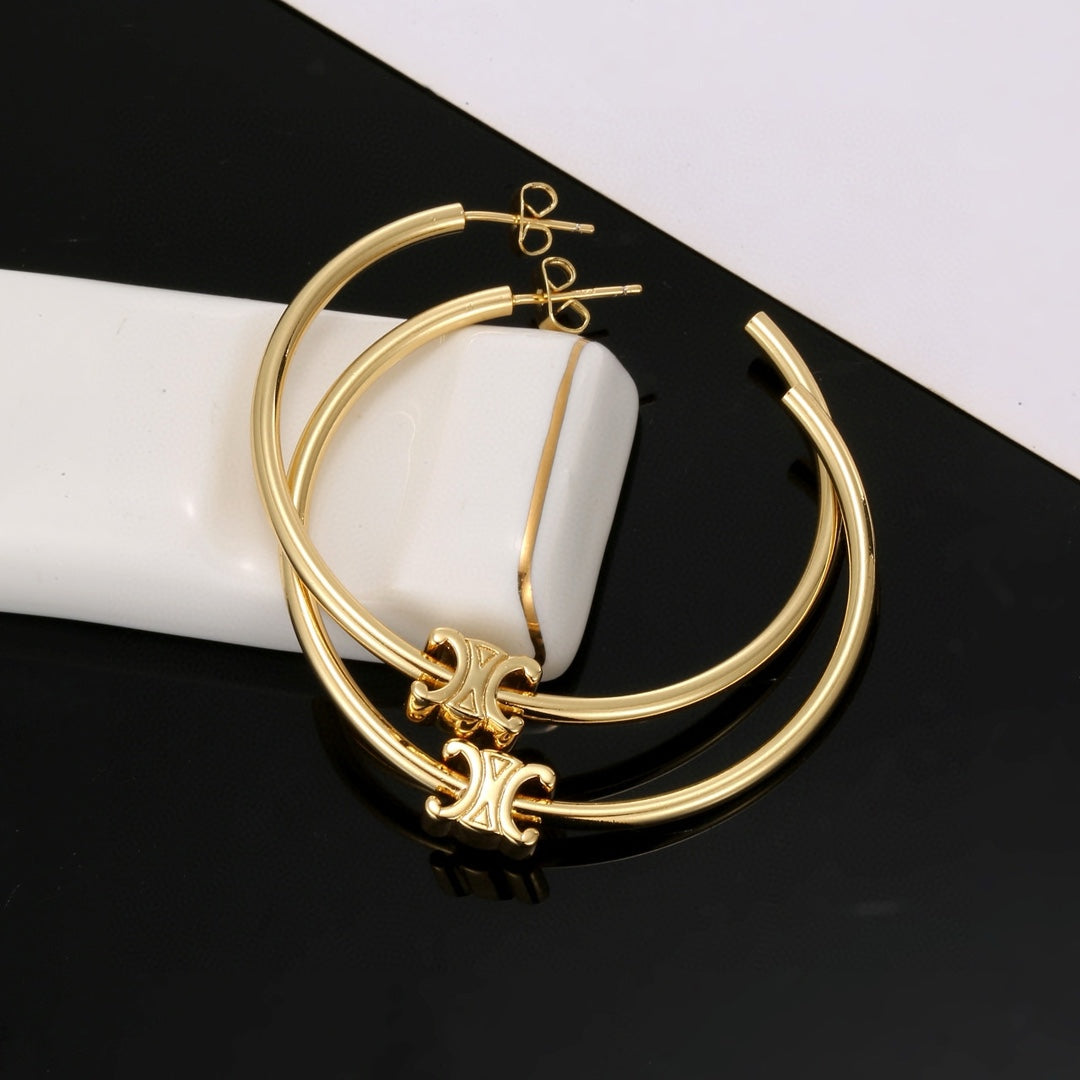 CELINE Triomphe Earrings