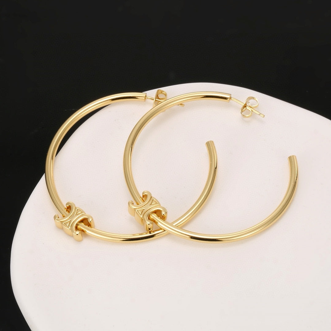 CELINE Triomphe Earrings