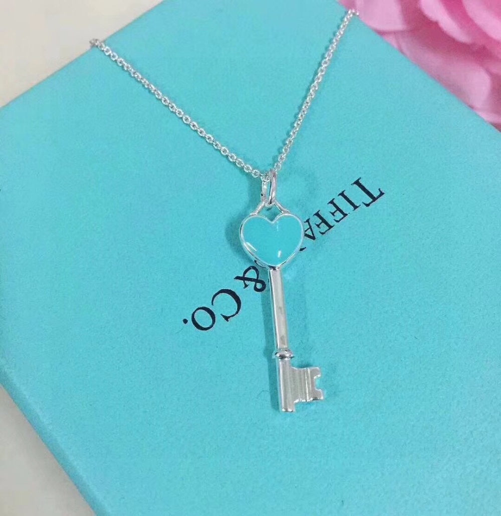 Tiffany & Co. 925 Silver Enamel Necklace