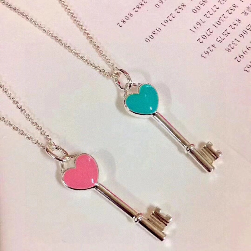 Tiffany & Co. 925 Silver Enamel Necklace