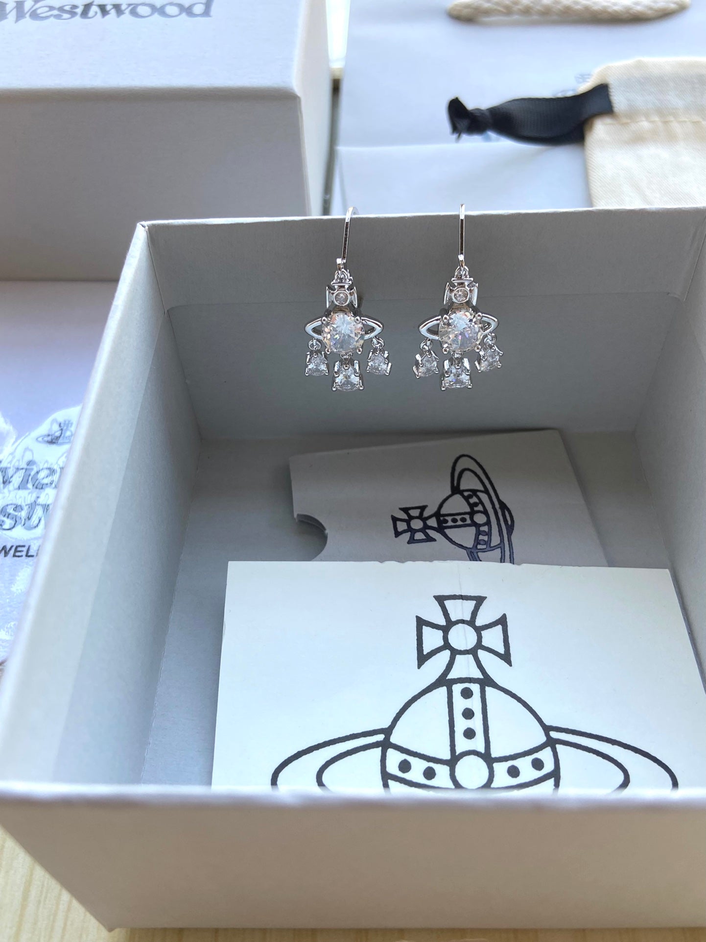 Rhinestone Dangle Earrings