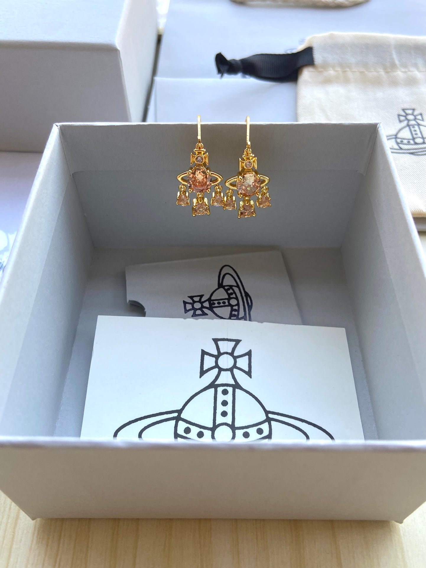 Rhinestone Dangle Earrings