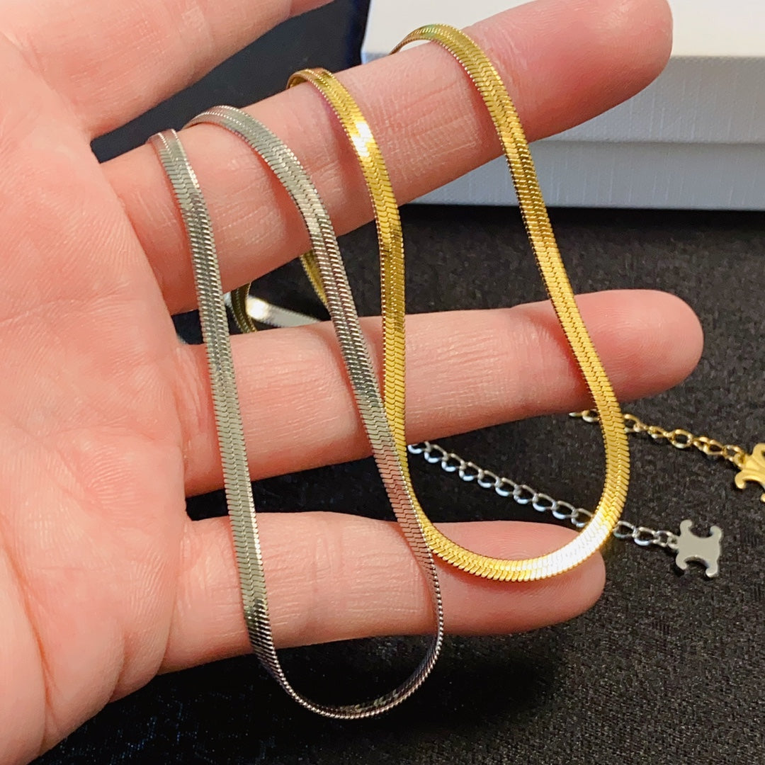 CELINE Gold-Plated Stainless Steel Necklace
