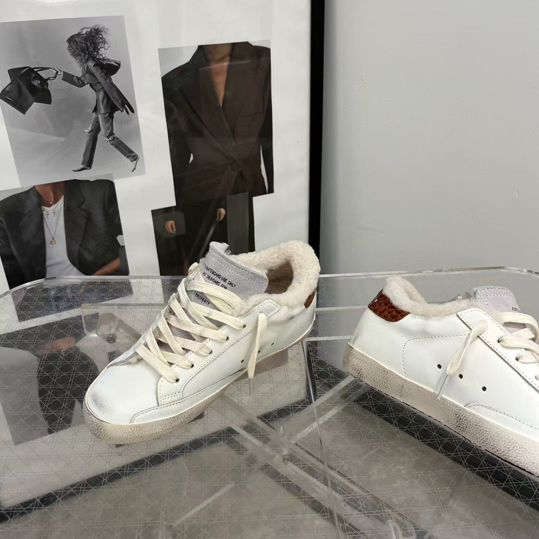 Golden Goose Vintage Distressed Sneakers #001