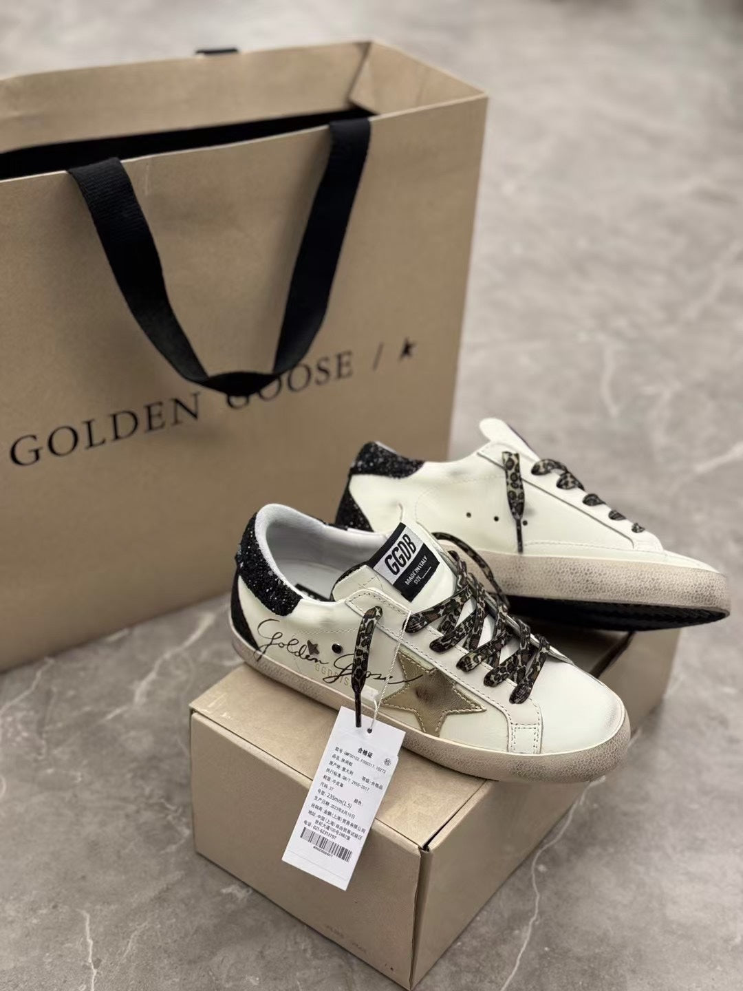 Golden Goose Vintage Distressed Sneakers #081