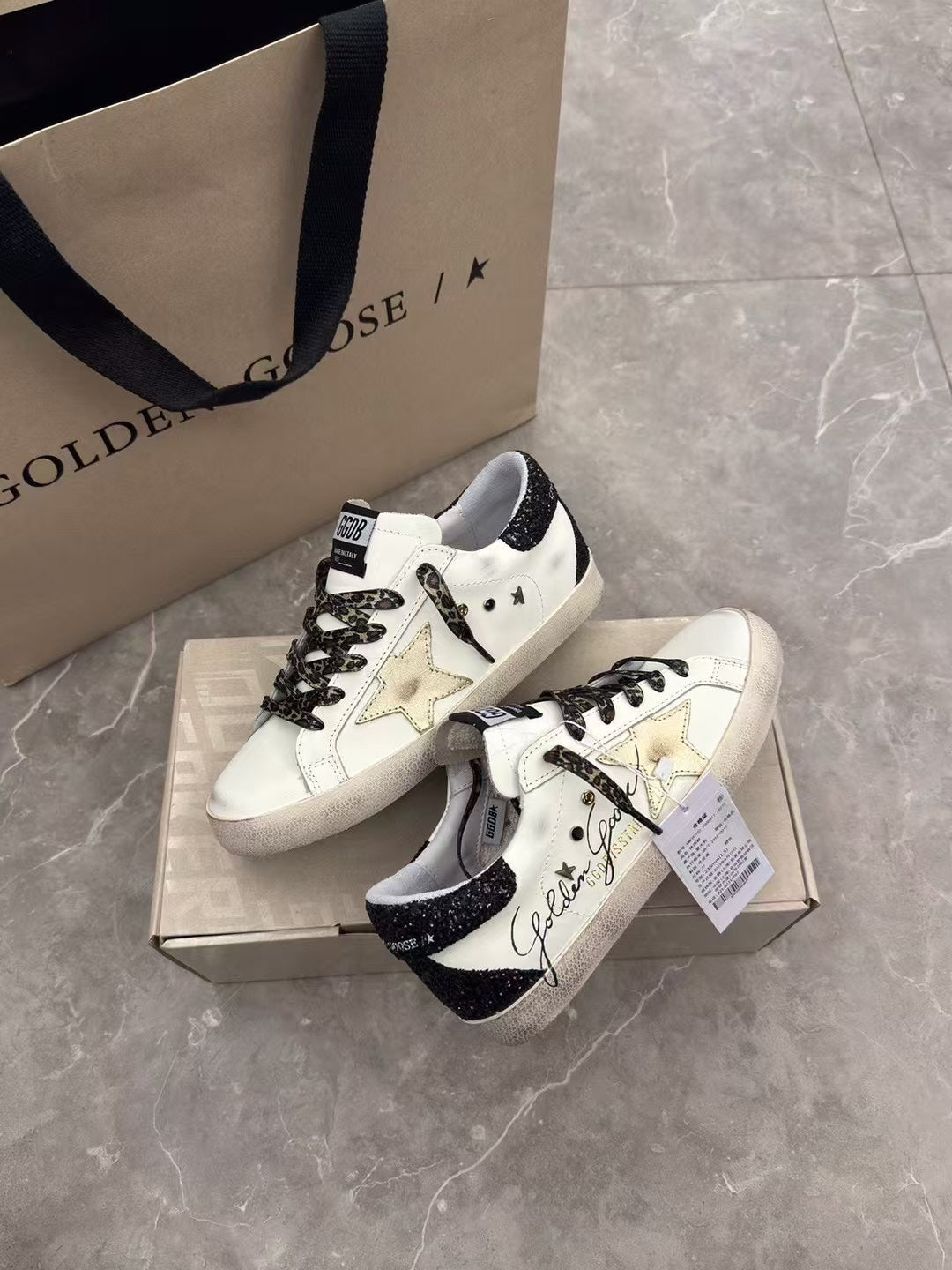 Golden Goose Vintage Distressed Sneakers #081