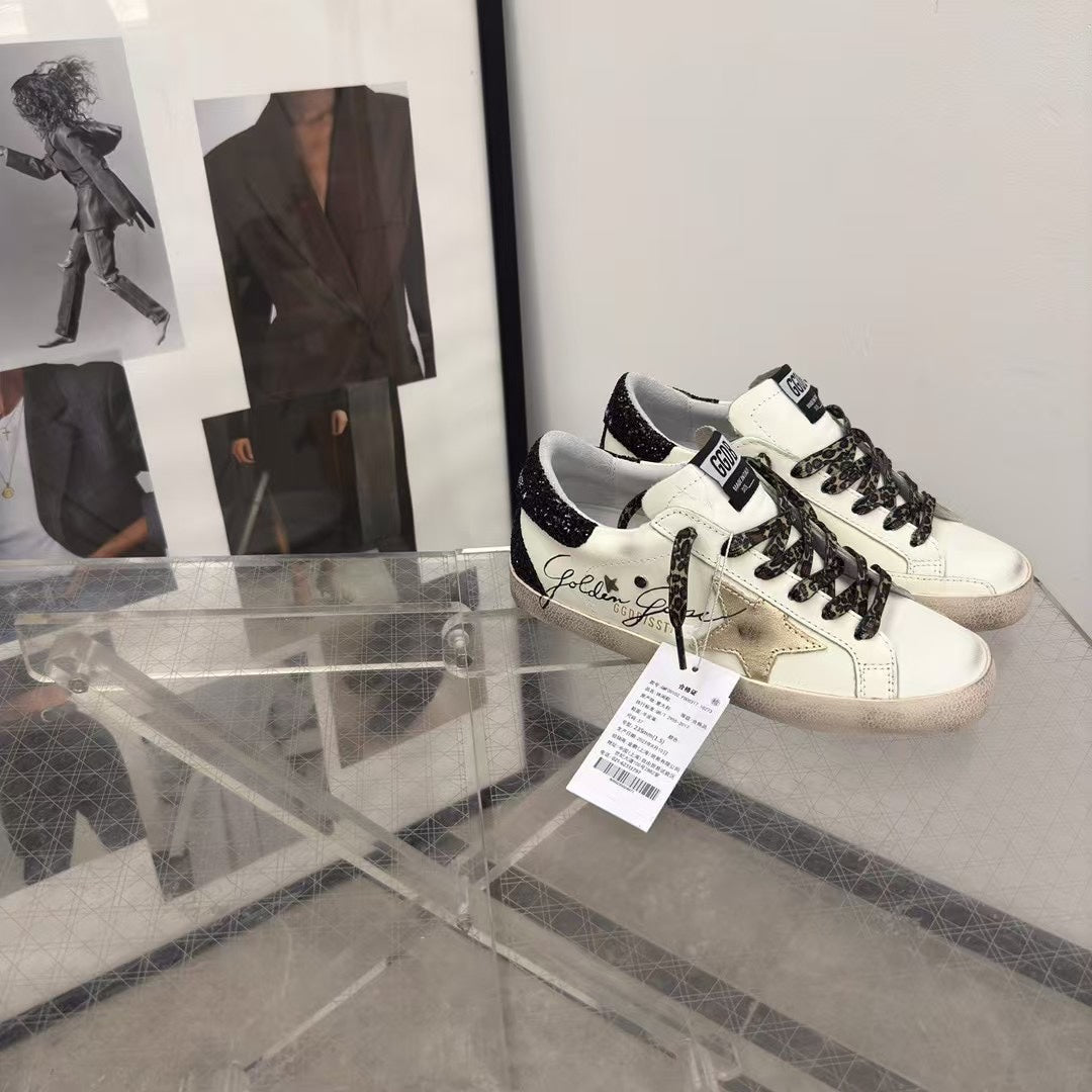 Golden Goose Vintage Distressed Sneakers #081