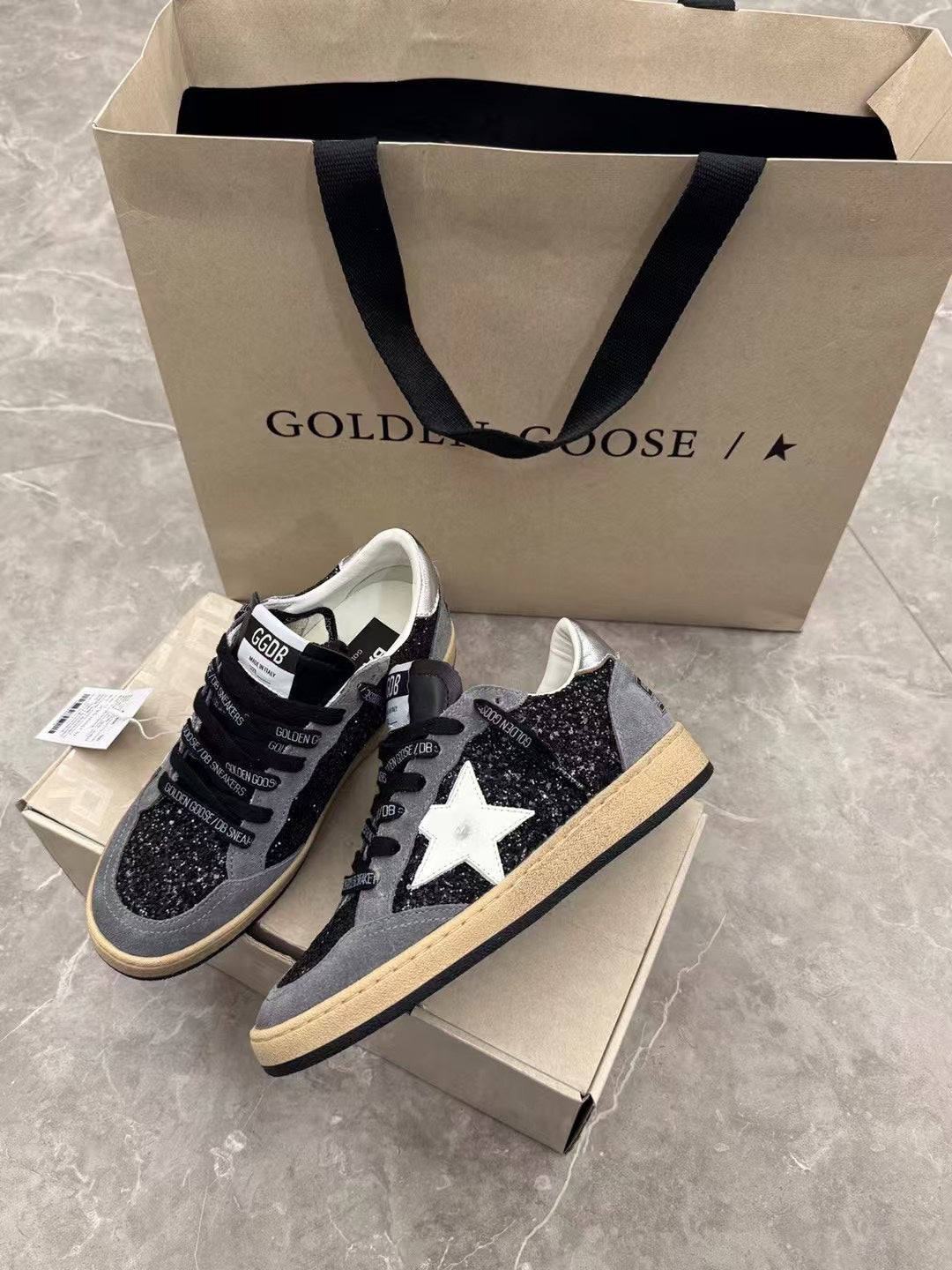 Golden Goose Vintage Distressed Sneakers #147