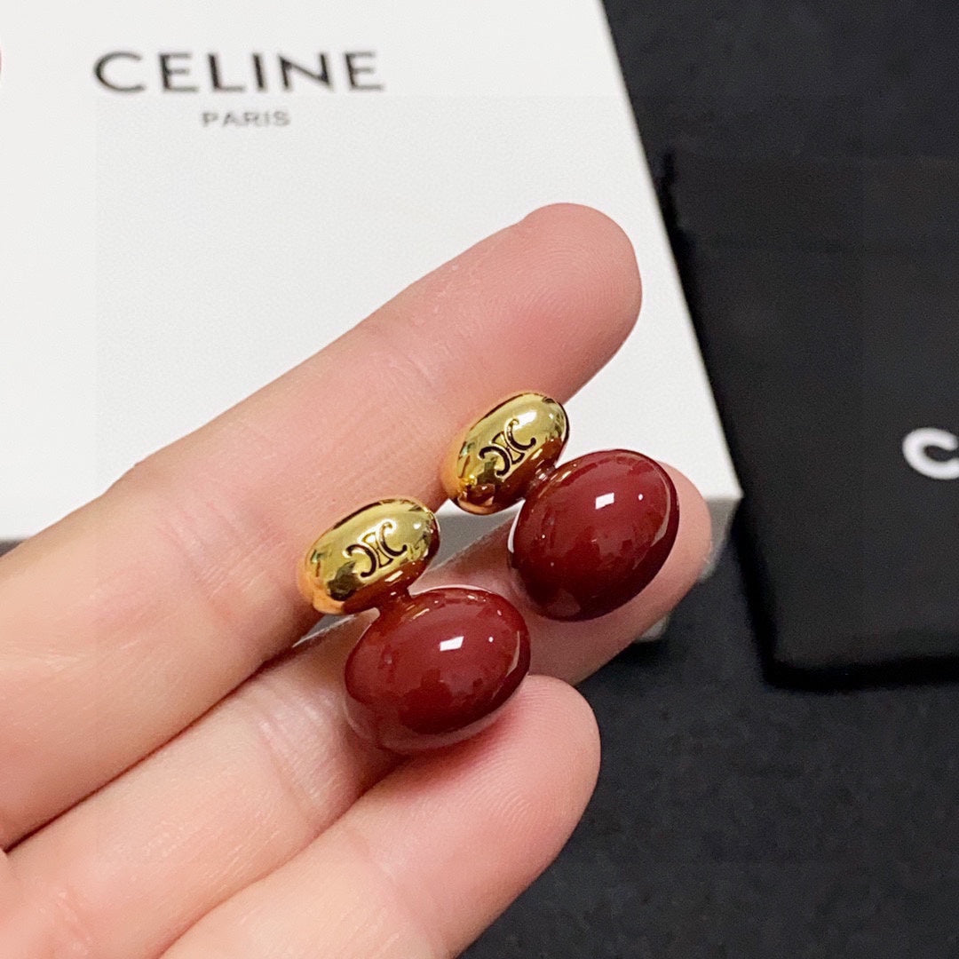 CELINE Triomphe Earrings