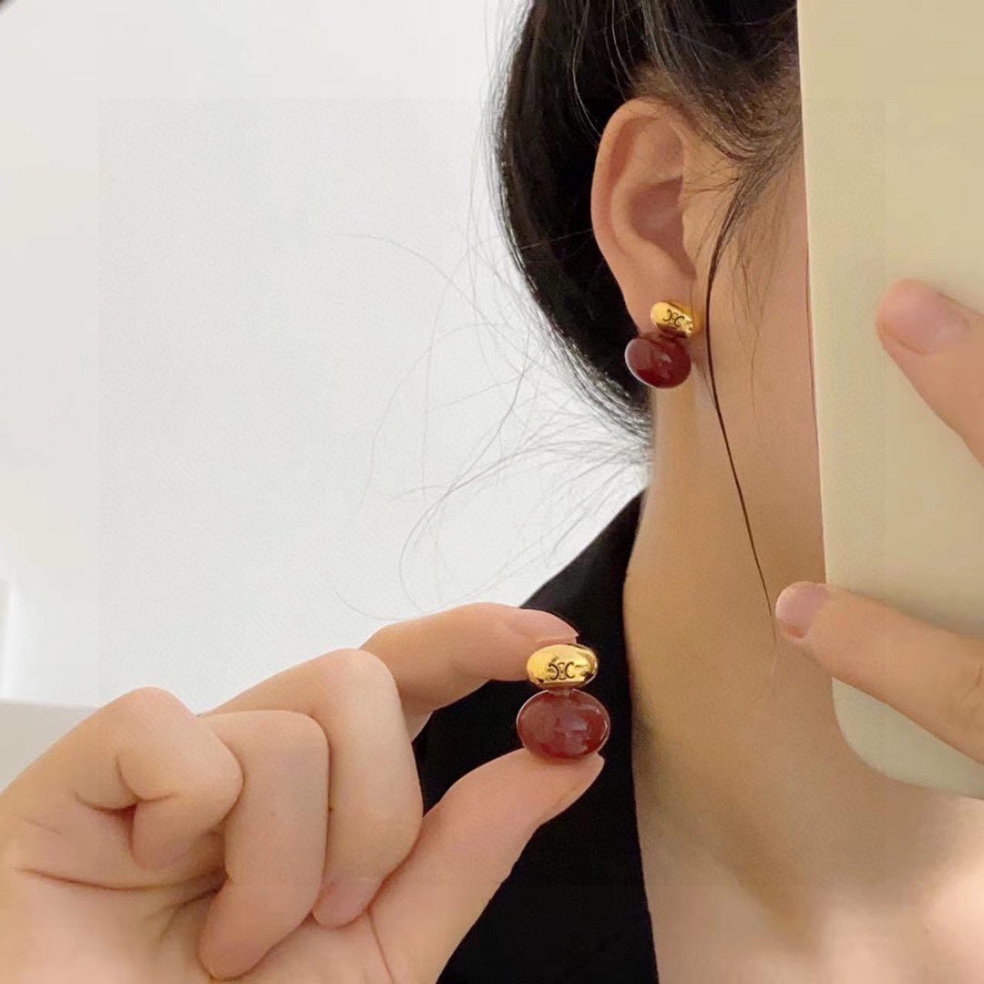 CELINE Triomphe Earrings