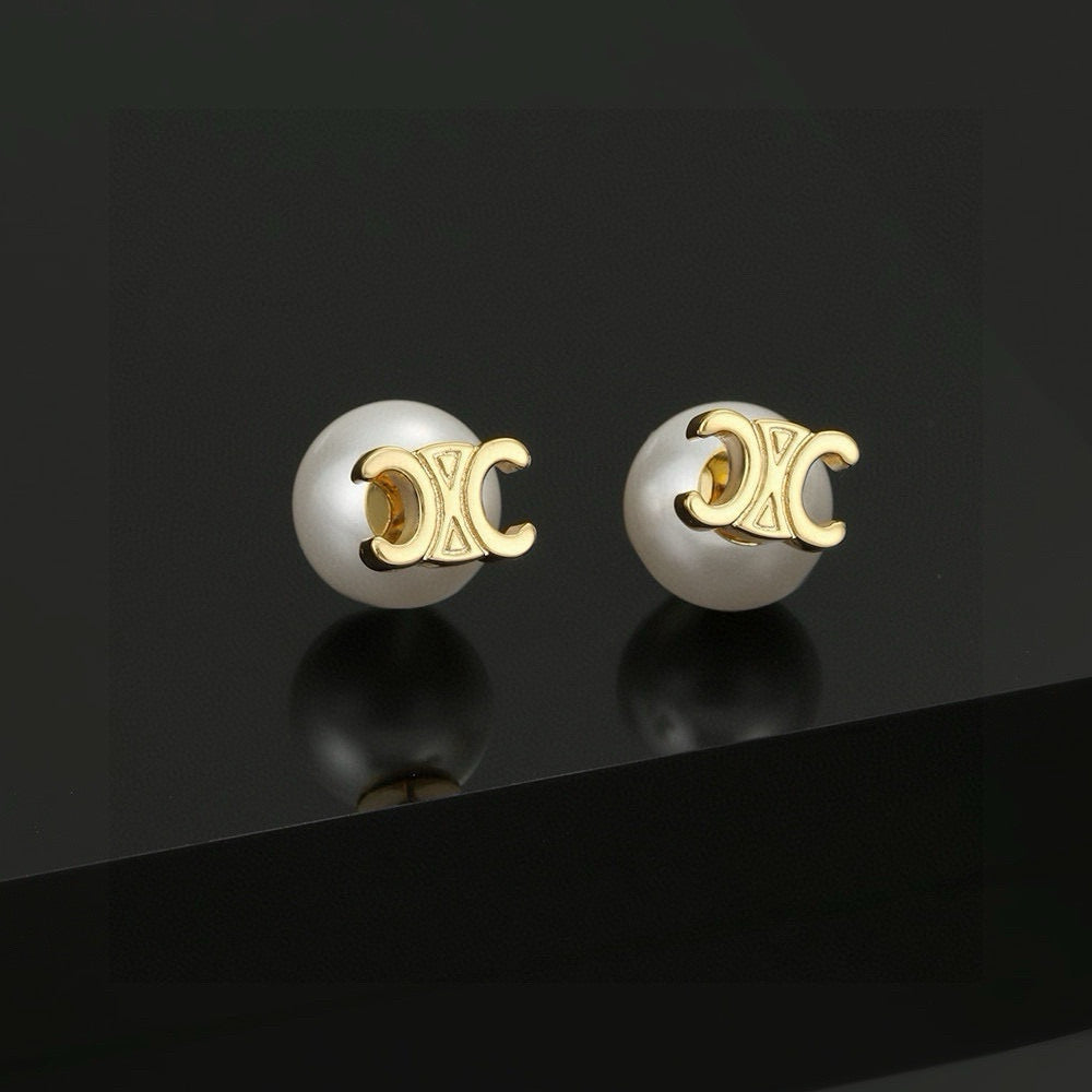 CELINE Triomphe Earrings