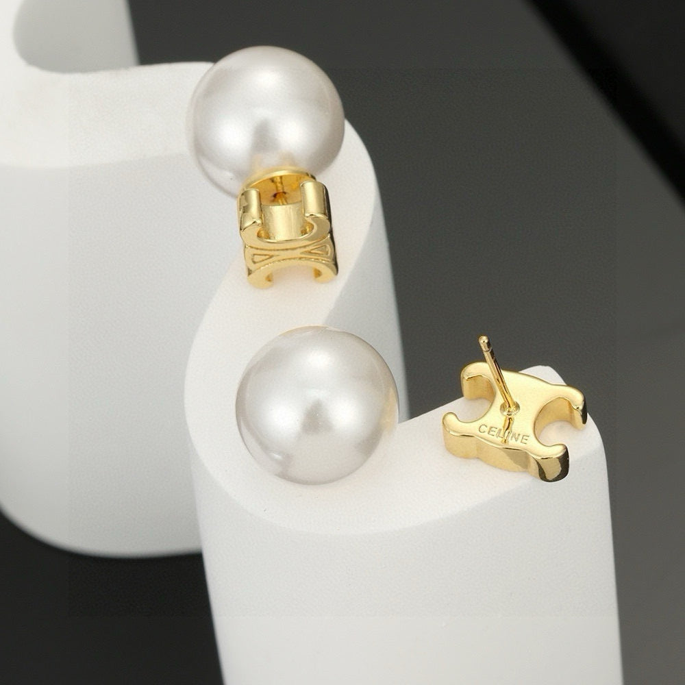 CELINE Triomphe Earrings