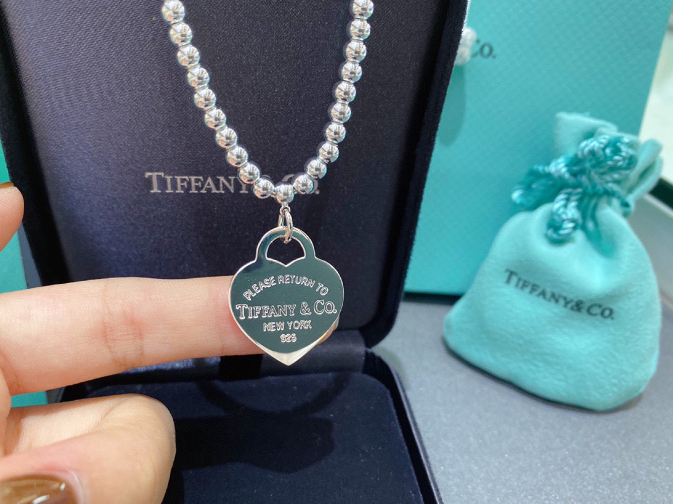 Tiffany & Co. Enamel Necklace