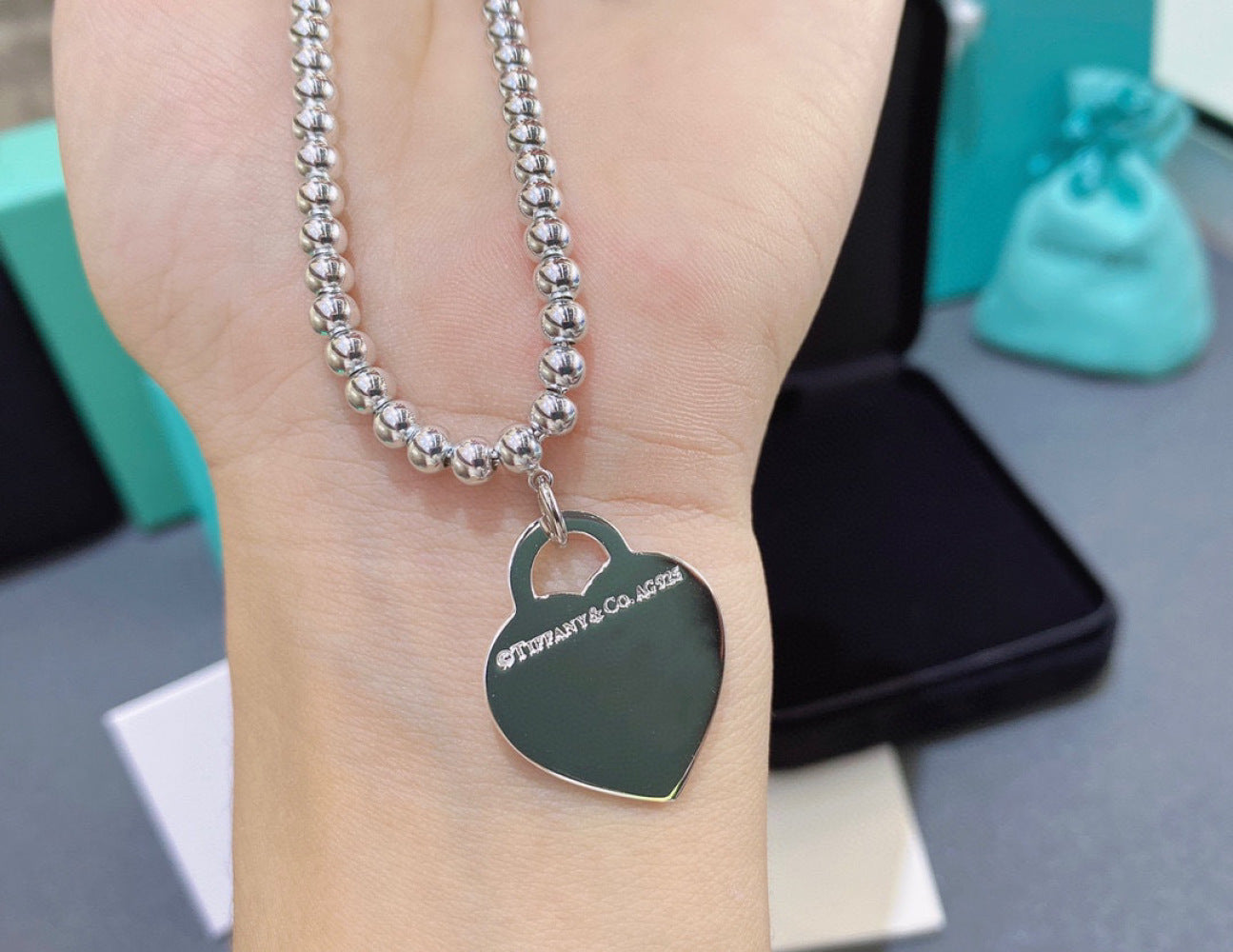 Tiffany & Co. Enamel Necklace