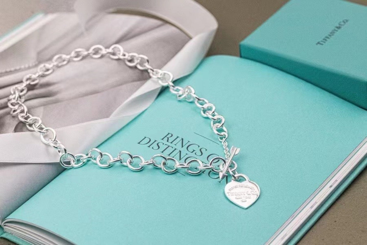 Tiffany & Co. 925 Silver Heart Necklace