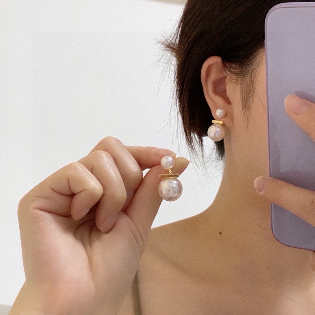 CELINE Pearl Triomphe Earrings