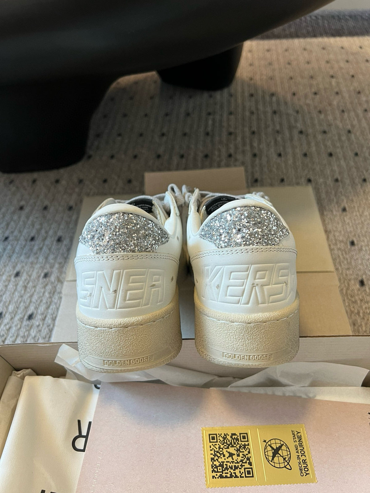 Golden Goose Vintage Distressed Sneakers #235