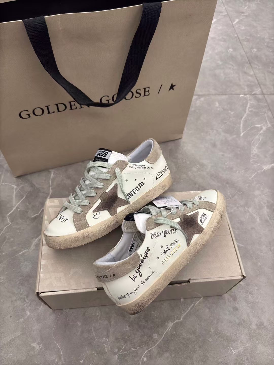 Golden Goose Vintage Distressed Sneakers #079