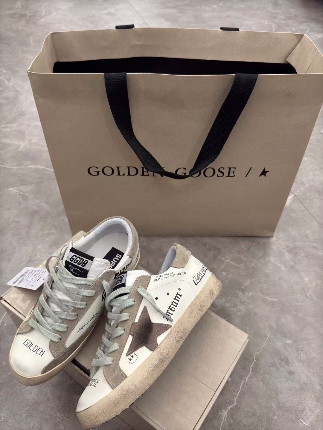 Golden Goose Vintage Distressed Sneakers #079
