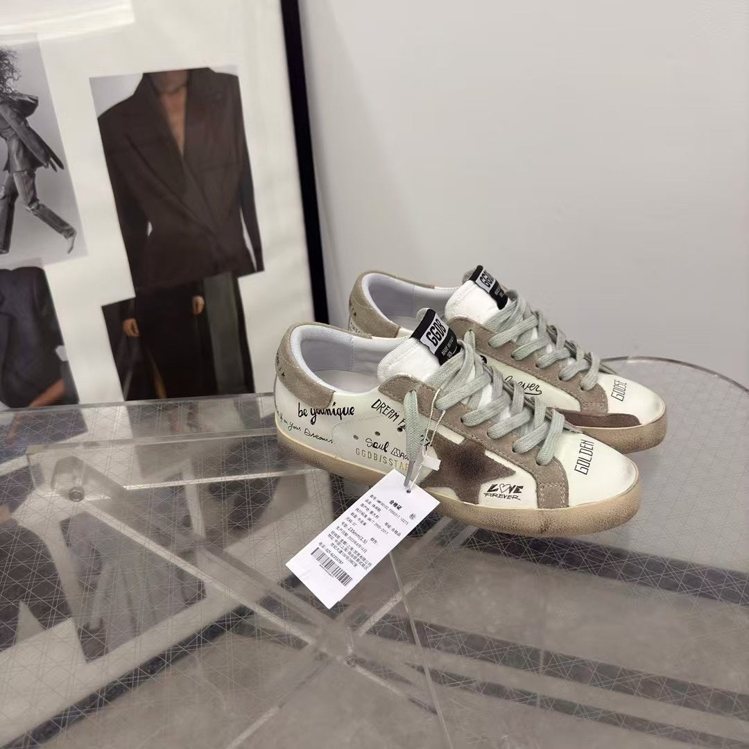 Golden Goose Vintage Distressed Sneakers #079