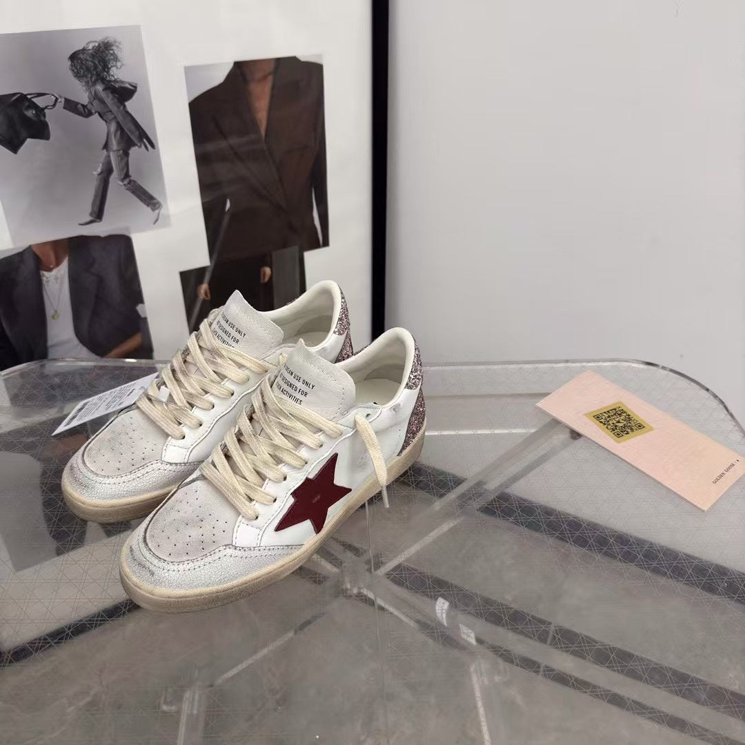 Golden Goose Vintage Distressed Sneakers #299