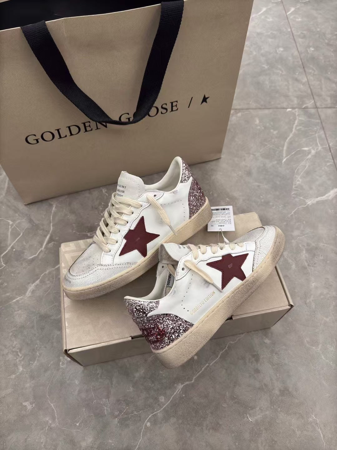 Golden Goose Vintage Distressed Sneakers #299
