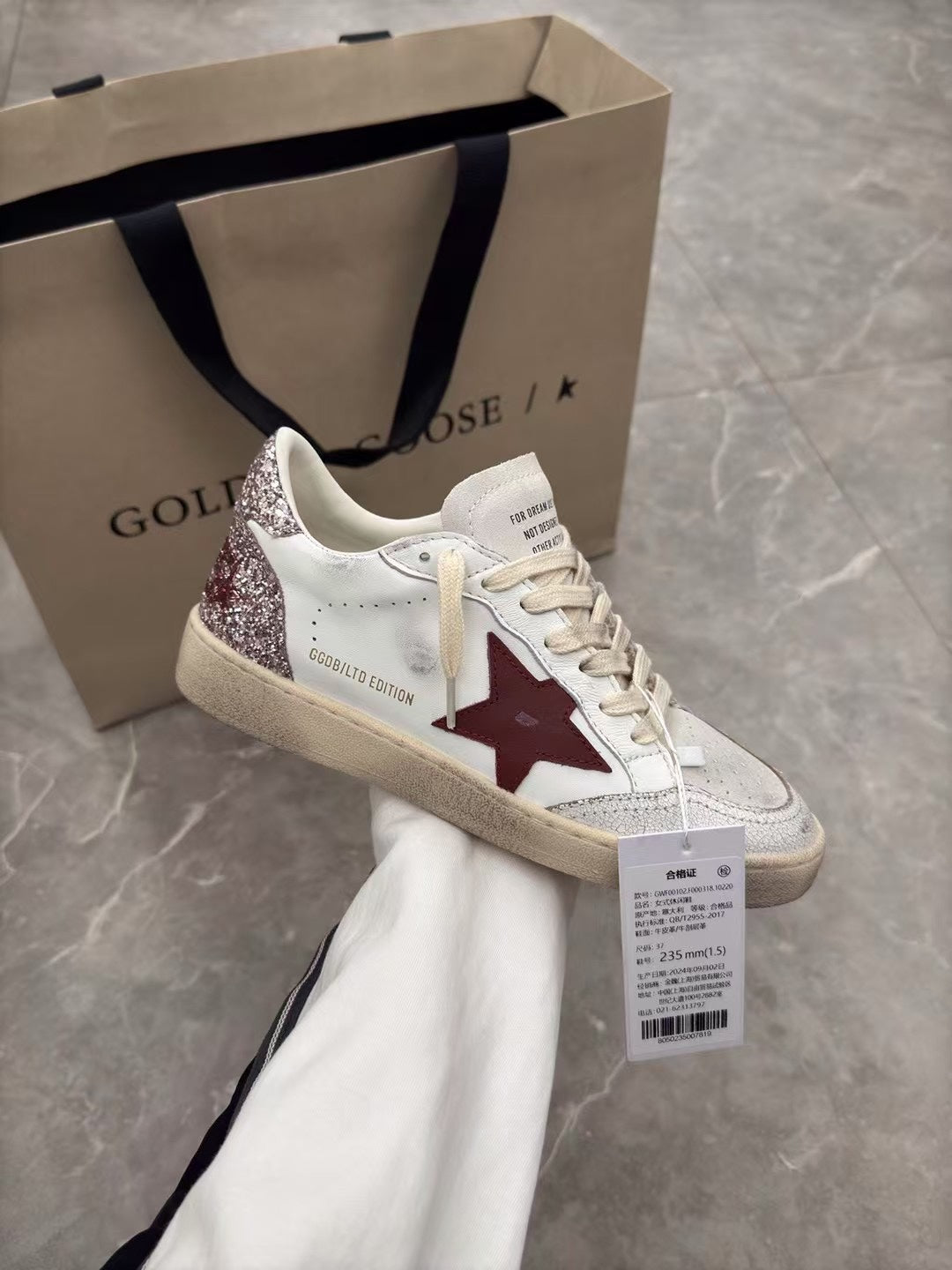 Golden Goose Vintage Distressed Sneakers #299