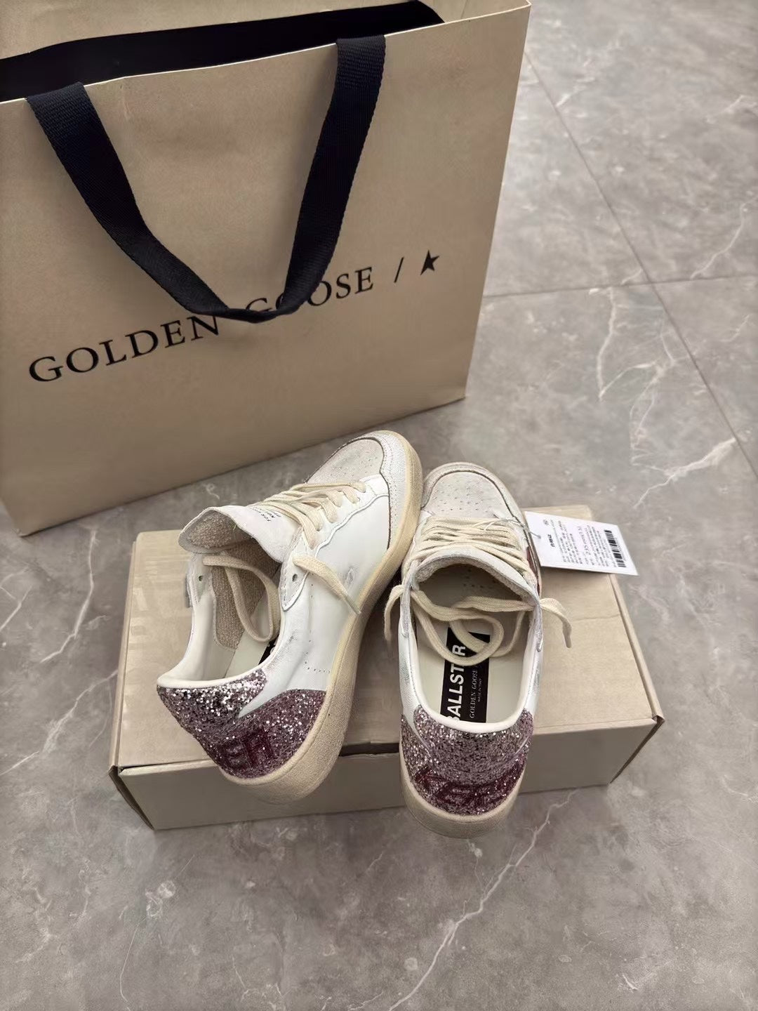 Golden Goose Vintage Distressed Sneakers #299