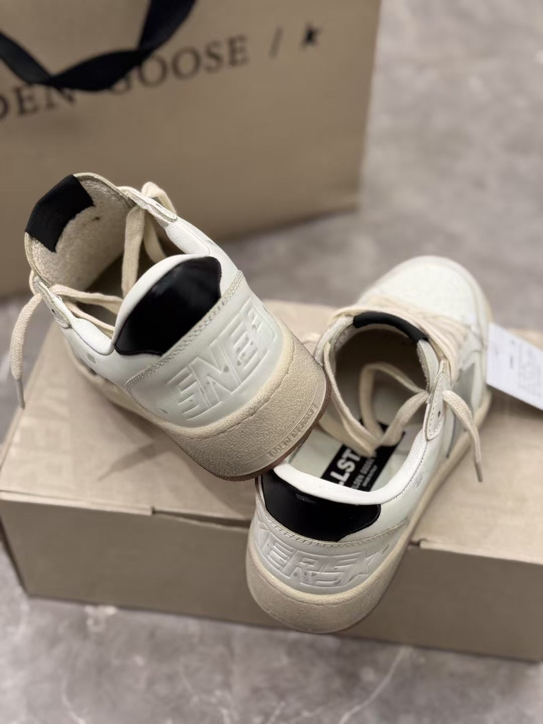 Golden Goose Vintage Distressed Sneakers #236