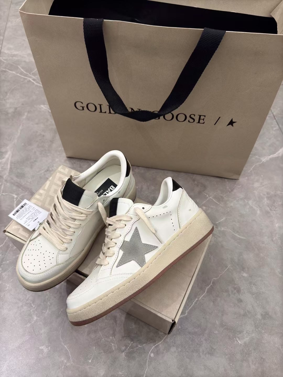 Golden Goose Vintage Distressed Sneakers #236