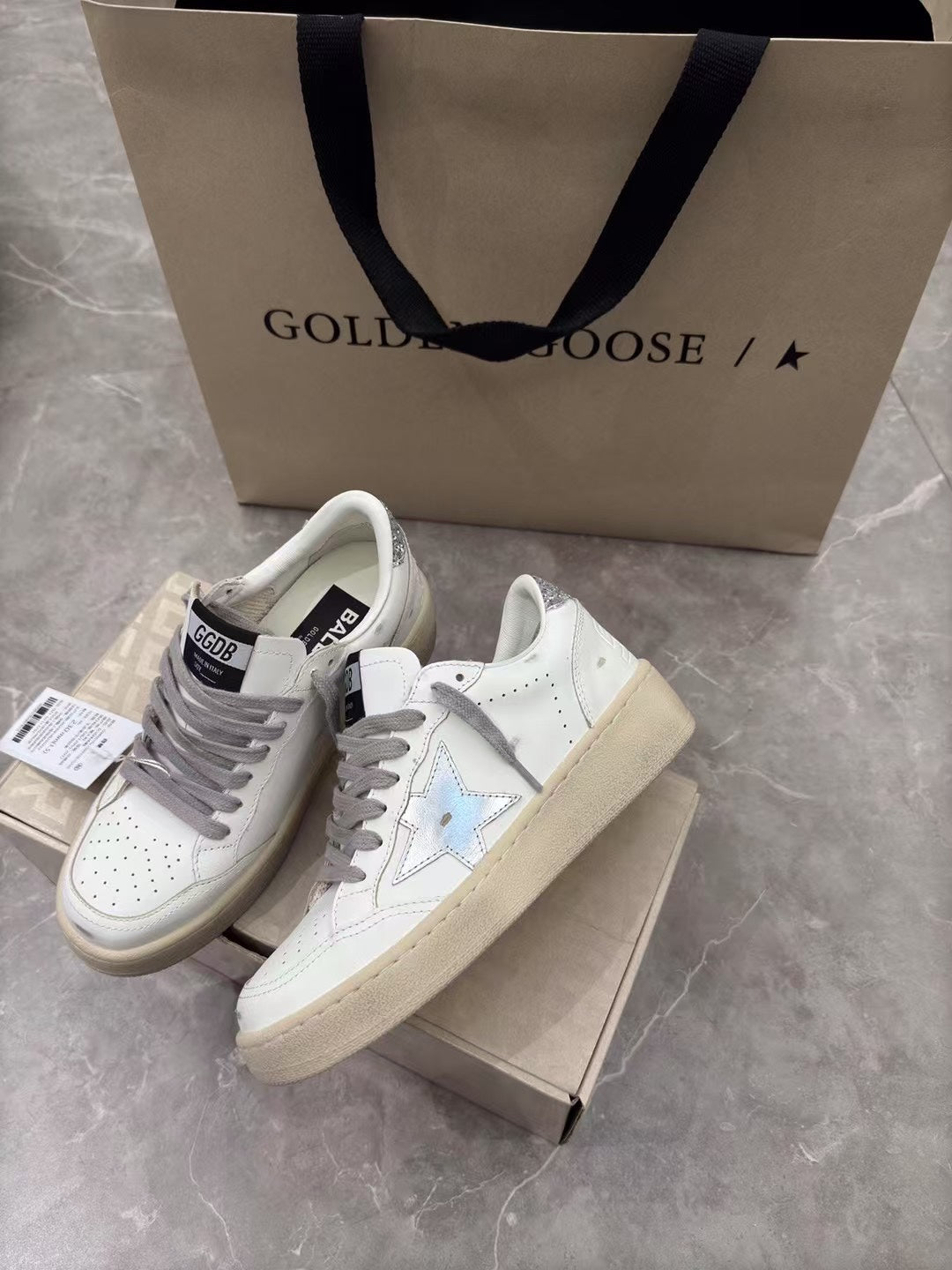 Golden Goose Vintage Distressed Sneakers #218