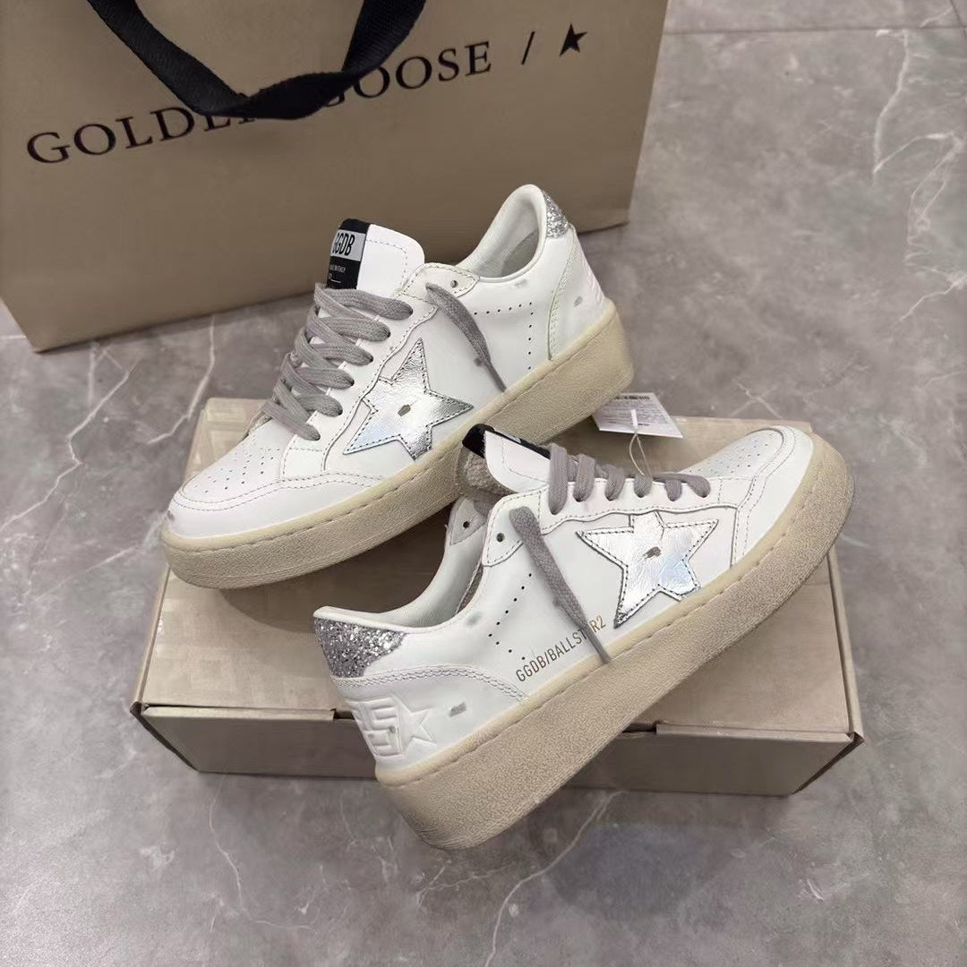 Golden Goose Vintage Distressed Sneakers #218