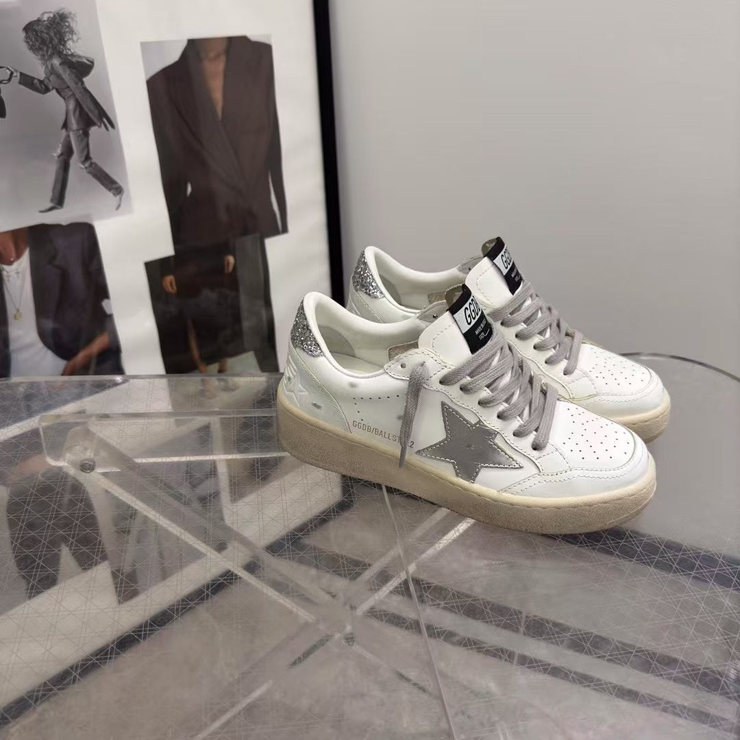 Golden Goose Vintage Distressed Sneakers #218