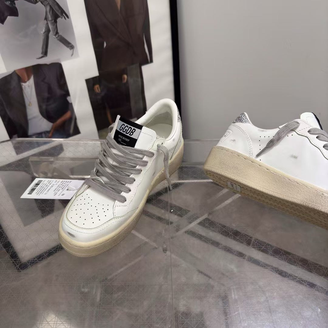 Golden Goose Vintage Distressed Sneakers #218