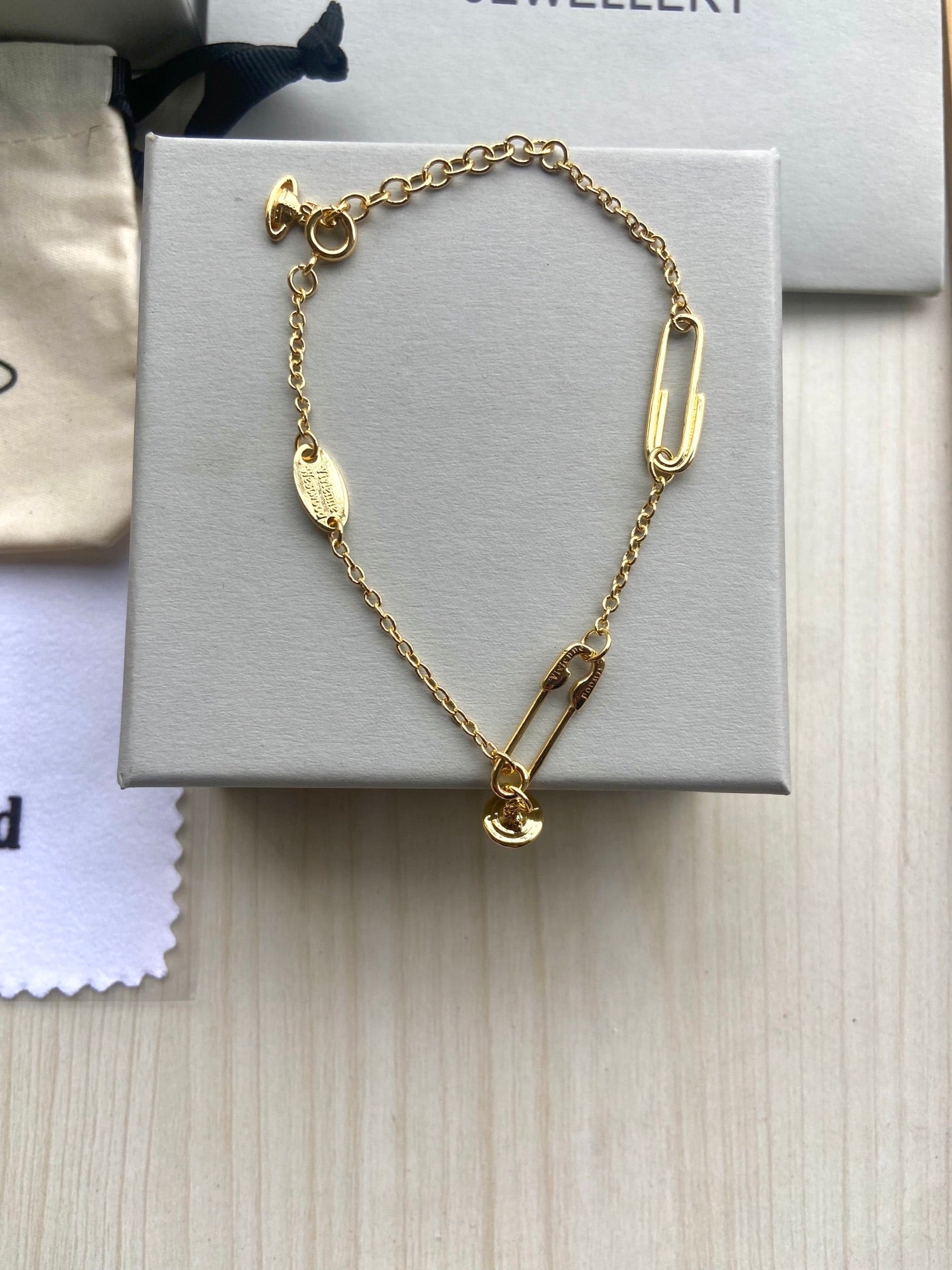Minimalist Safety Pin Bracelet