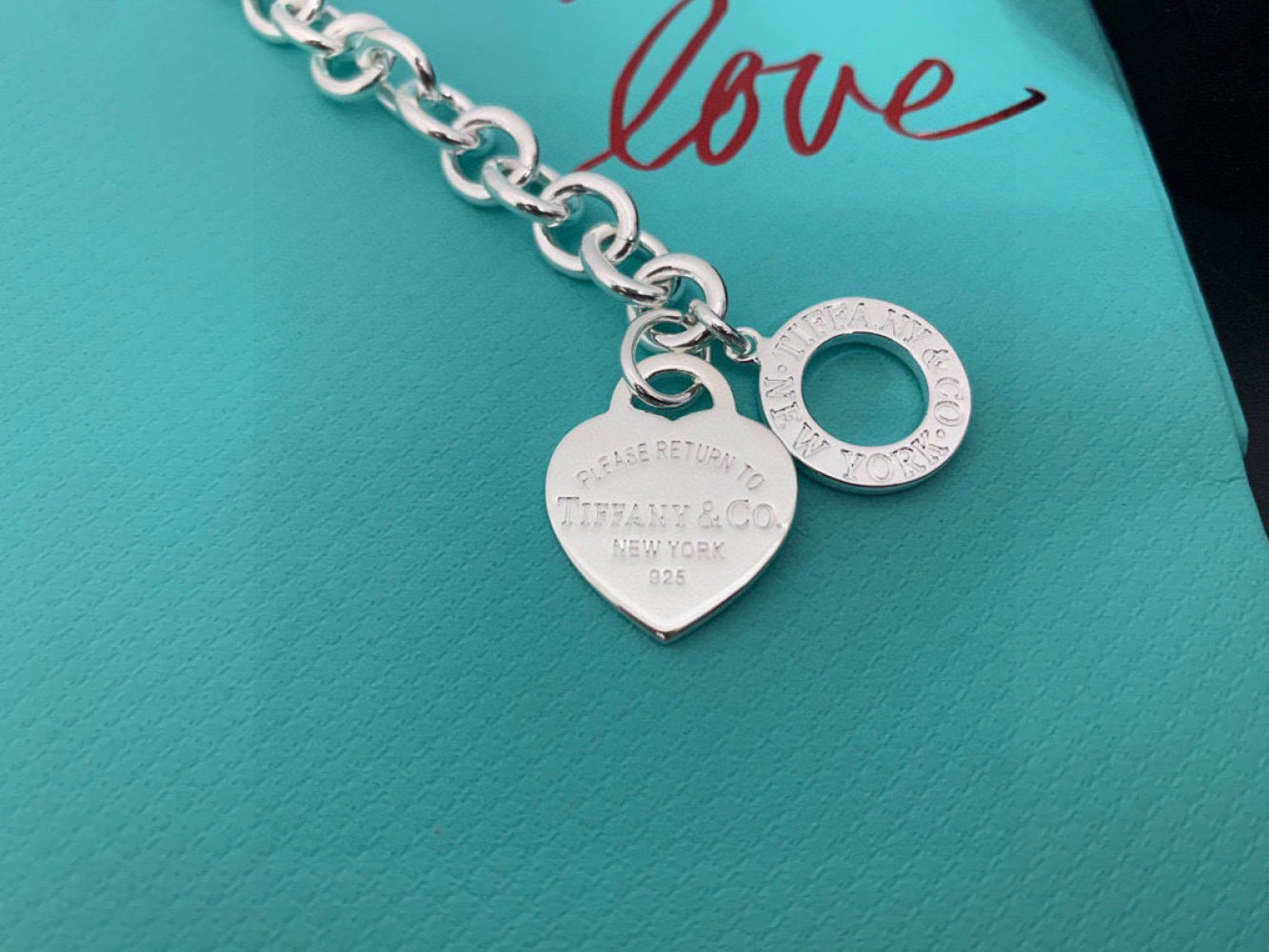 Tiffany & Co. 925 Silver Heart Bracelet