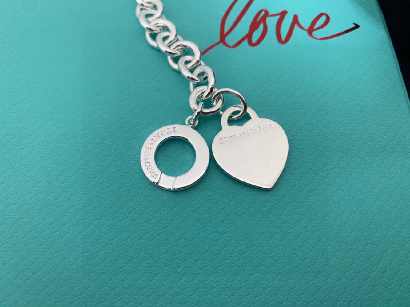 Tiffany & Co. 925 Silver Heart Bracelet