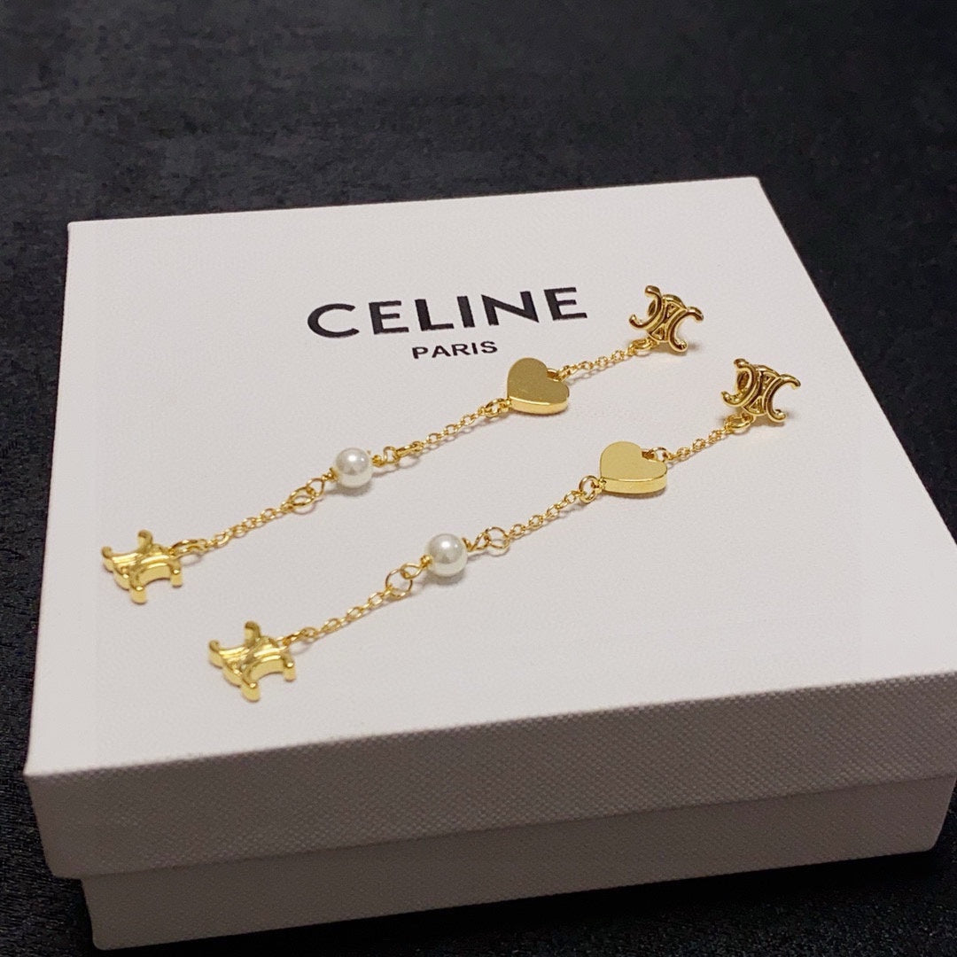 CELINE Triomphe Earrings