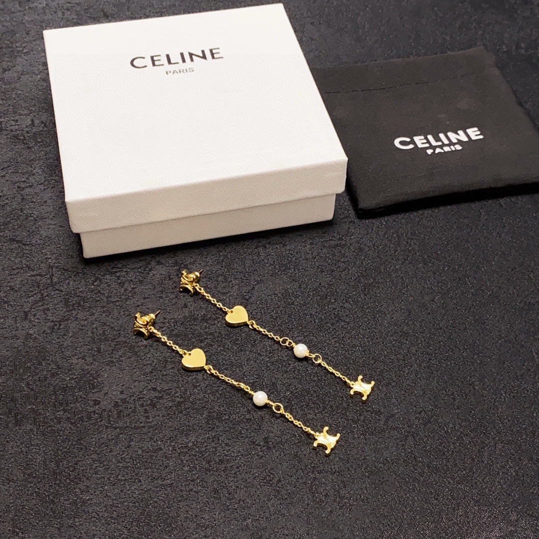 CELINE Triomphe Earrings