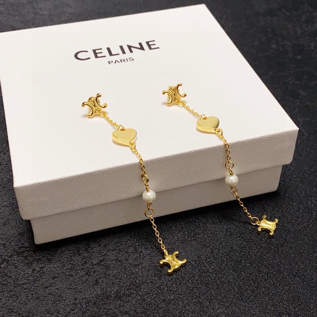 CELINE Triomphe Earrings