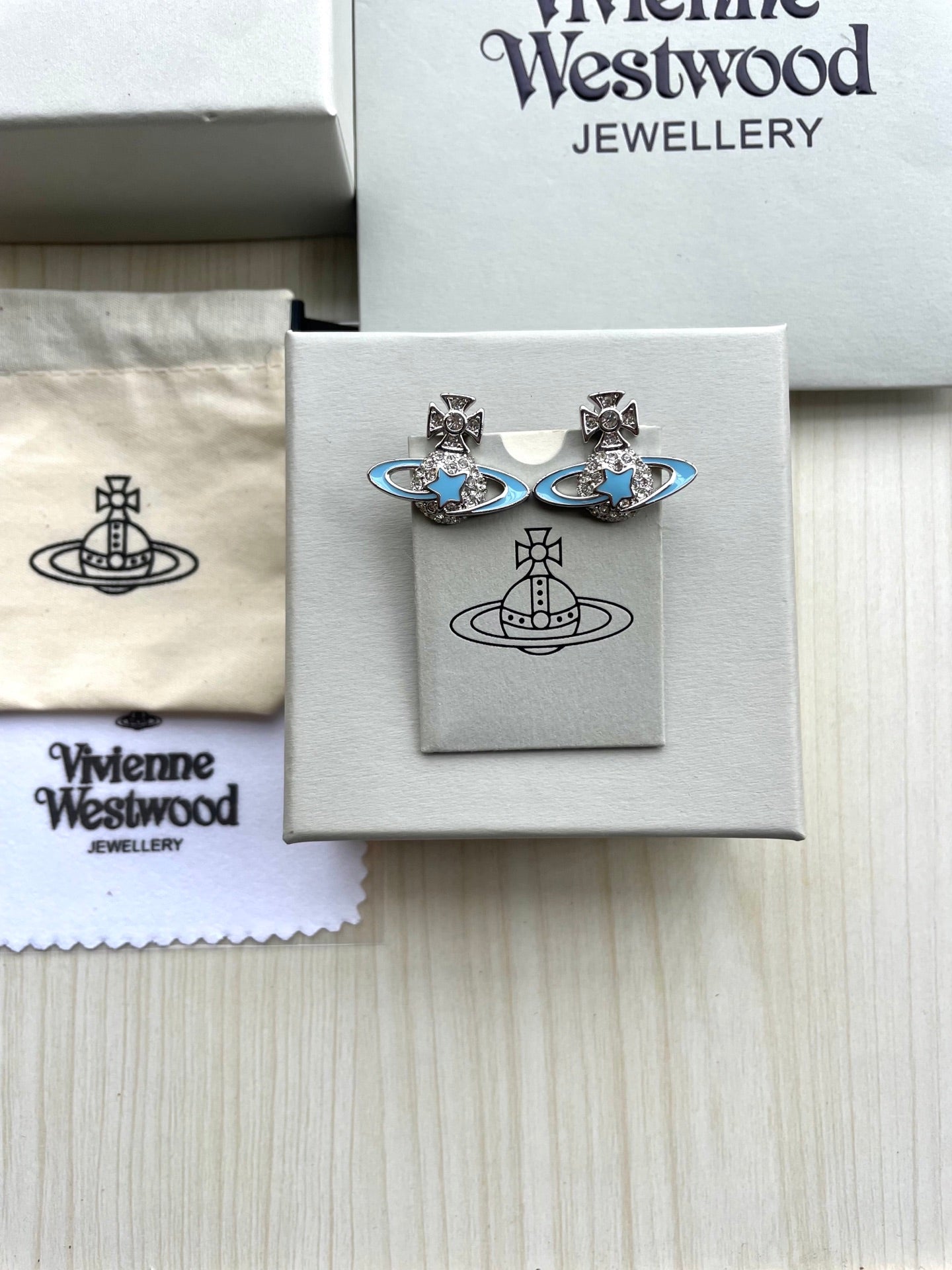 Saturn Planet Stud Earrings
