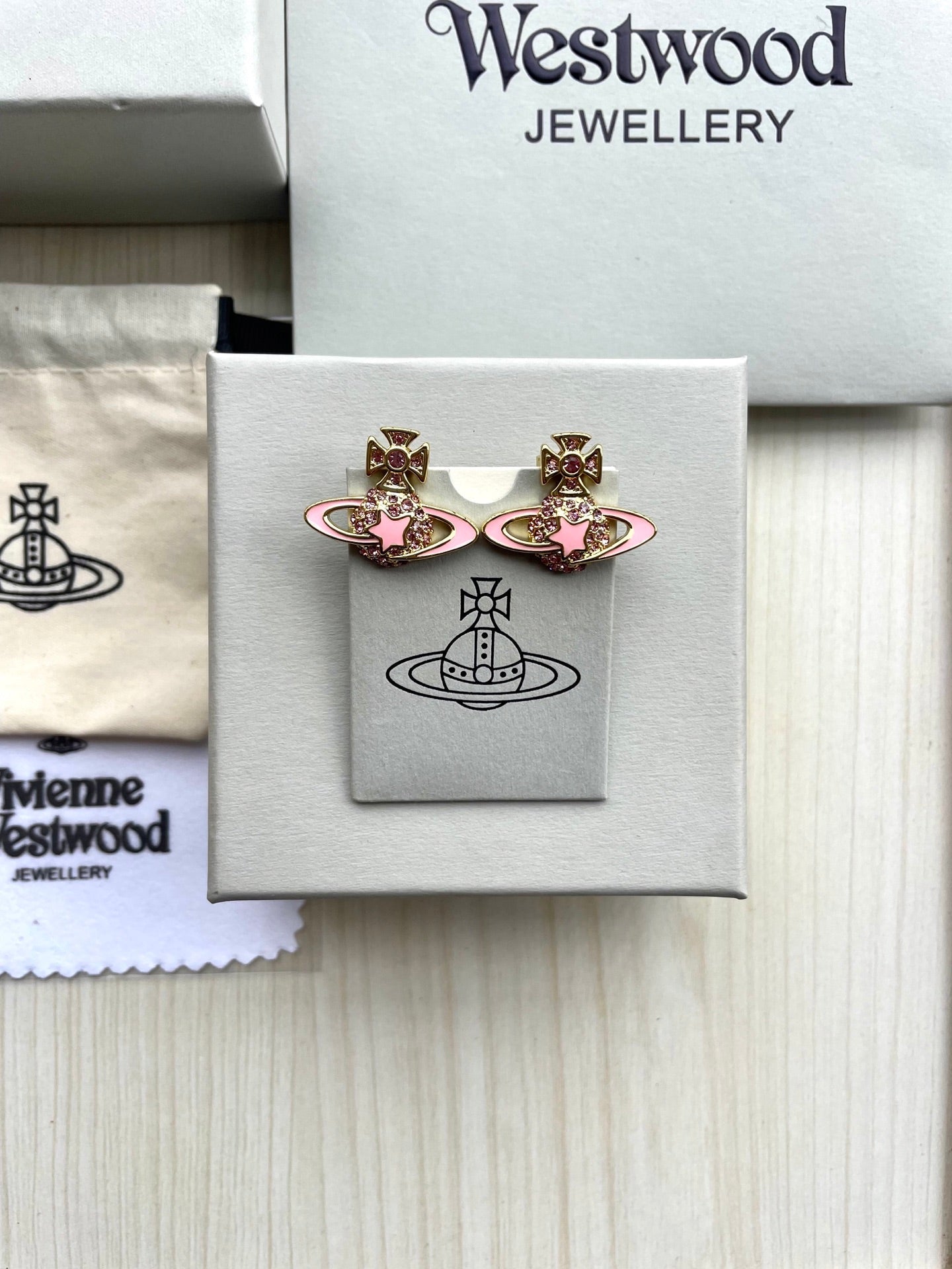 Saturn Planet Stud Earrings