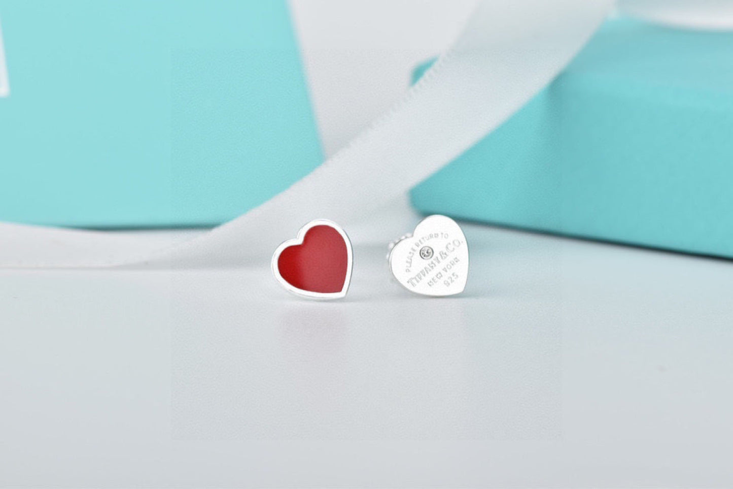 Tiffany & Co. 925 Silver Enamel Earrings
