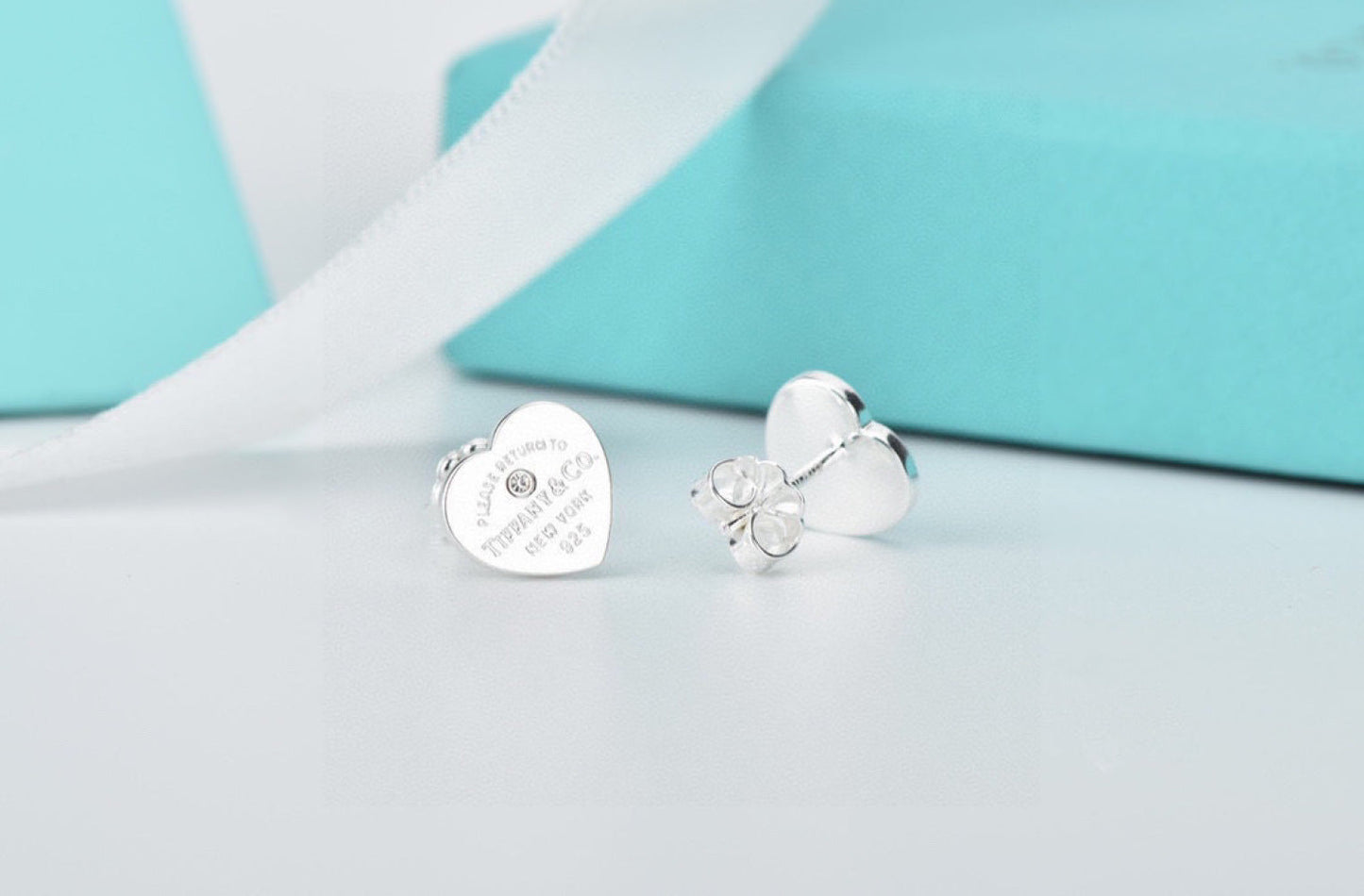 Tiffany & Co. 925 Silver Enamel Earrings