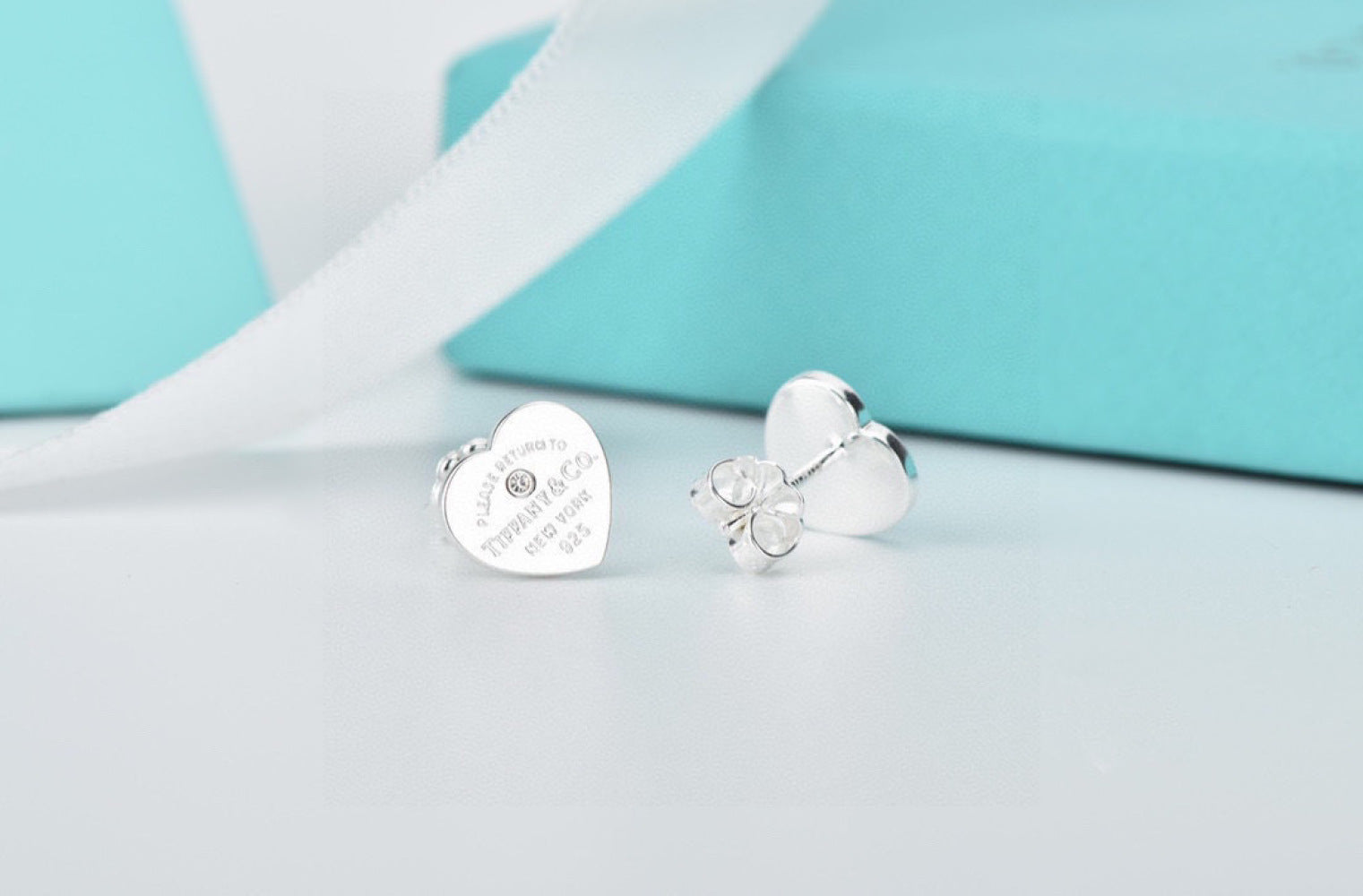 Tiffany & Co. 925 Silver Enamel Earrings