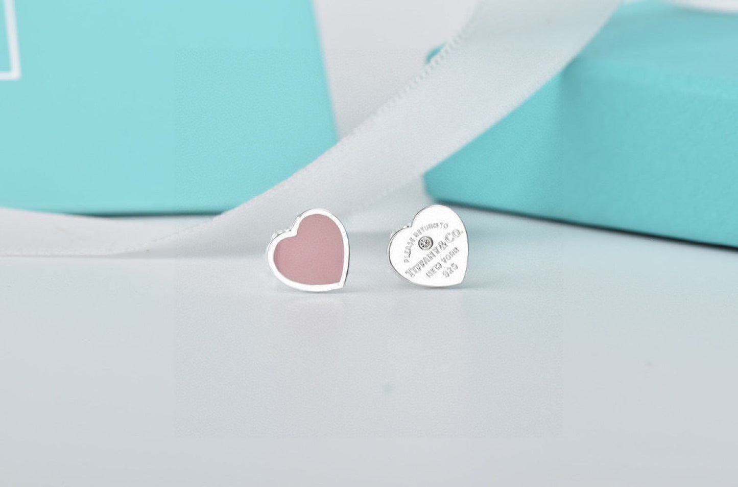 Tiffany & Co. 925 Silver Enamel Earrings
