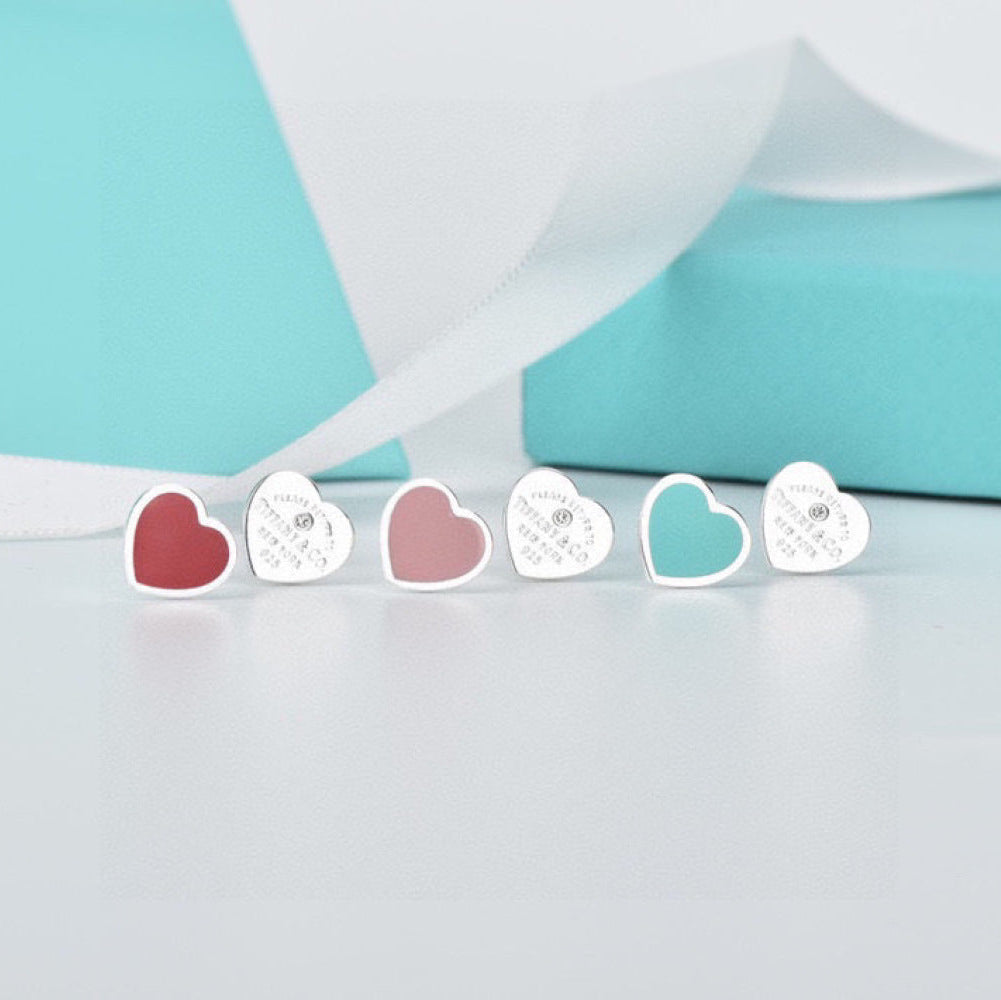 Tiffany & Co. 925 Silver Enamel Earrings